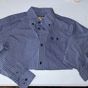 Blue Wrangler button down Large
